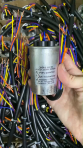 คาปาซิเตอร์เครื่องซักผ้า 4+10uF 500V สายไฟ อะไหล่แท้ Haier Panasonic Sharp Toshiba รับประกัน 1ปี