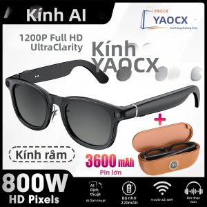 Kính Thông Minh Camera 4K HD 800W Hỗ Trợ Dịch Thuật Thời Gian Thực Tích Hợp Bộ Nhớ 32GB Âm Thanh 3D Và Hộp Sạc 3600mAh Dùng Cho Mục Đích Thông Thường