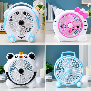 พัดลมโต๊ะเล็กแบบไร้สายสำหรับหอพักนักเรียน พัดลมสำหรับโต๊ะทำงานขนาดเล็กแบบไร้เสียง พัดลมแบบพกพาสำหรับห้องนอน ไฟฟ้า ใช้งานได้ทุกวัน