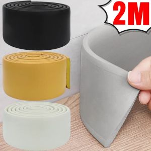 2M Self Adhesive Skirting Line 3D Waterproof Wall Sticker Thickened Anti-collision Decoration Wall Trim Line Skirting Border Decor