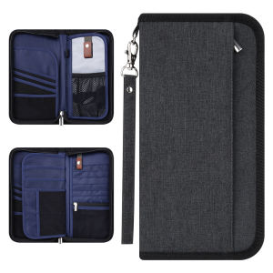 Huife Túi Đựng Tài Liệu Du Lịch Đa Năng Ví Sắp Xếp Ví Đựng Thẻ ID Hộ Chiếu Túi Đựng Thẻ Tín Dụng Vé Túi Du Lịch