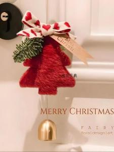 Internet Celebrity Christmas Tree Bell Pendant New Year Hanging Bell Christmas Decoration Doorbell Hanging Decoration Christmas Car Hanging Wind Chimes Gift