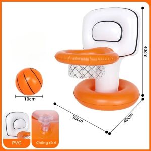 Trò Chơi Bóng Rổ Bơm Hơi Dưới Nước PVC Đồ Chơi Hoạt Động Cho Tiệc Bể Bơi Trò Chơi Ngoài Trời Phụ Kiện Cho Kỳ Nghỉ Dành Cho Tương Tác Giữa Cha Mẹ Và Con Cái