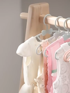 30Pcs Baby Clothes Hanger Baby Clothes Bow Hangers For Kids Garment Anti Slip Storage