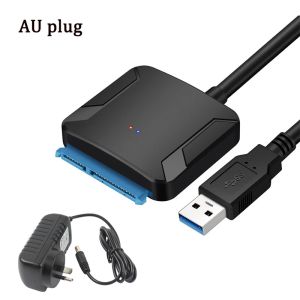 SATA to USB 3.0 Adapter Cable for 3.5 2.5 Inch SSD/HDD Hard Drive Reader External Converter for SSD/HDD Data Transfer