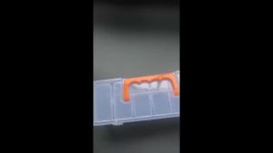 Transparent Multifunctional Storage Box with One Large And Six Small Compartments Stackable Lidded Organizer for Home And Office