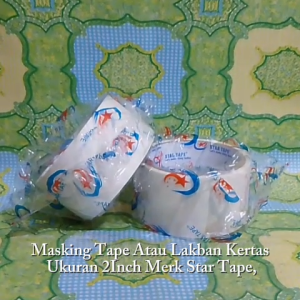 Masking Tape Atau Lakban Kertas Ukuran 2 2In 2 inch Merk Star tape