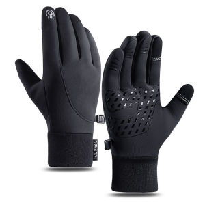 Winter Cycling Gloves Touchscreen Windproof Fleece Lined Non Slip Grip for Men Women Hiking Skiing Cold Weather Outdoor Sports