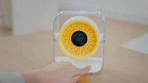 turbo quạt để bàn usb sạc tích điện pin mini Phòng ngủ văn phòng 100 mức độ tốc độ cao Năng lượng gió