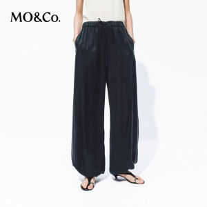 MO&Co. | Cuprammonium Silk Sand-washed Satin Loose Pants
