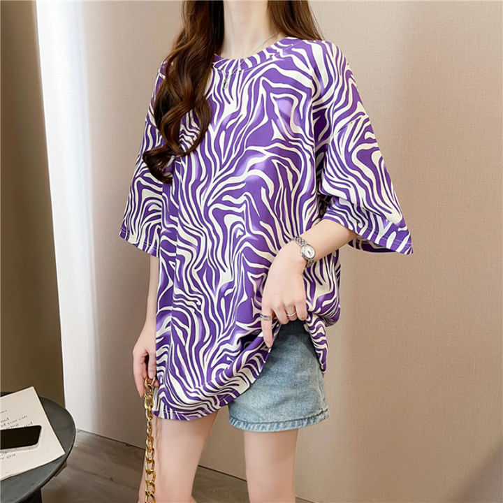 Summer 2024 Women's Loose Fit Short Sleeve T-Shirt Korean Style