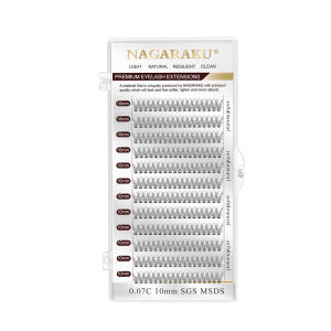 NAGARAKU Fish Tail Cluster Eyelash Eyelashes DIY Individual Lashes False Eyelashes Volume Soft Natural self grating lashes