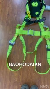 Dây an toàn toàn thân Hàn Quốc 1 móc nhôm kèm hộp rút tự động giảm sốc