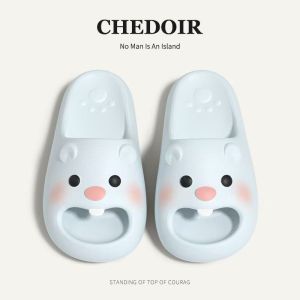 รองเท้าแตะ EVA สำหรับผู้หญิง สไตล์การ์ตูน น่ารัก ใส่ในบ้าน ด้านในเป็น PVC รองเท้าแตะแบบสวมสบาย รองเท้าแตะพื้นแบน