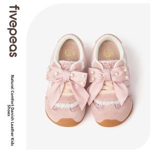 FIVEPEAS | Sweet Bow Ballet-style Girls Sneakers Soft Sole