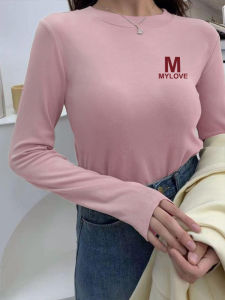 เสื้อชั้นในคอปกสูงสองหน้าด้านนอกเป็นเสื้อผ้าแฟชั่นสำหรับผู้หญิง ฤดูใบไม้ร่วง/ฤดูหนาว เสื้อผ้าทำงานสไตล์เกาหลี เสื้อผ้าทำงาน