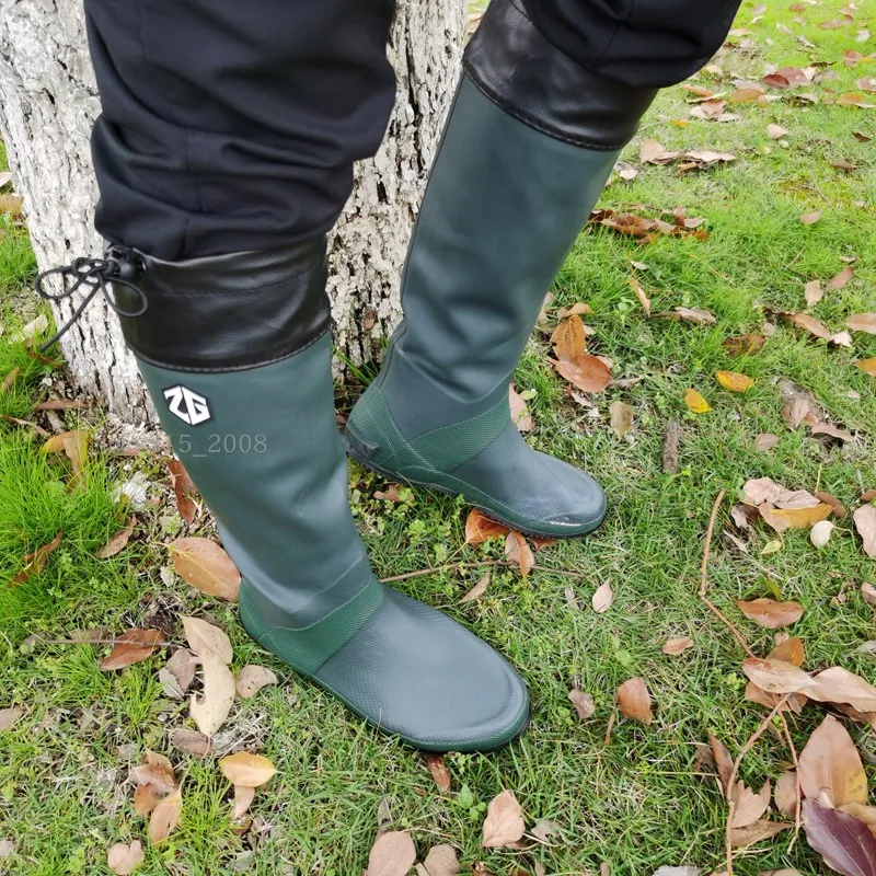 Tall Boots Men's Thigh High Rubber Boots Rain Boots Mens