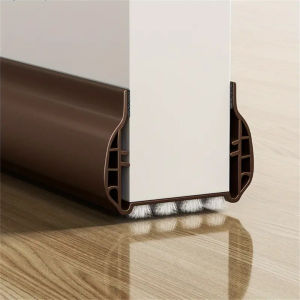 1-4 Miếng Dán Kín Cửa PVC 93cm Có Chổi - Chống Bụi Cách Âm Lắp Đặt Dạng Gắn Chặn Khe Cửa Chắn Gió Chống Thấm