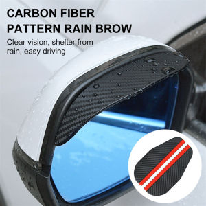 ZCAUTO 2 Buah Kaca Spion Mobil Universal Pelindung Hujan Kaca Spion Mobil Penutup Hujan