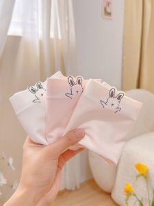 New Pure Cotton Seamless Underwear Triangle Thin Model Comfortable mid Waist Antibacterial Crotch for Young Girls And Students