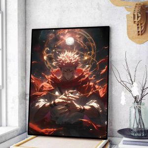 Bandai | Diamond Painting Anime J-Jujutsu K-Kaisen Ryomen Sukuna Mosaic Handmade Artwork Round/Square Diamonds Exquisite Gift Home Decor