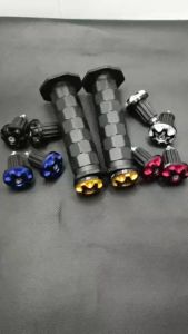 Paket Handgrip Grip Octagon set jalu stang ARAI Flower kembang CNC Kiri kanan Universal Semua motor