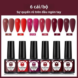 Bộ Sơn Móng Tay Gel 6 Món Màu Sắc Cổ Điển Bán Vĩnh Viễn Hấp Thụ nước/Phim Sơn LED Để Sử Dụng Tại Nhà Và Tại Salon Mỗi Sản Phẩm 7ml