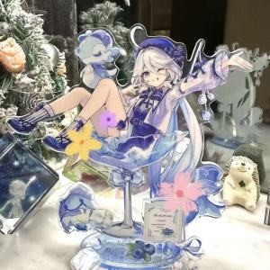 clu Genshin Impact Furina Doujin Acrylic Stand Creative Desktop Decor Cartoon Figure For Anime Lovers ulc