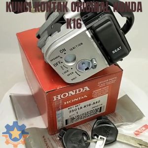 KUNCI KONTAK SET 3501A-K16-A40 MOTOR HONDA SCOOPY FI INJEKSION KUALITAS ORISINIL ASLI AHM KONCI
