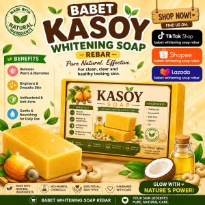 10 bars Kasoy soap individually wrapped organic antibacterial.