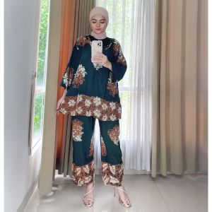 NJMB007 | SETELAN CELANA PANJANG SUPER JUMBO PREMIUM RAYON SUPER // CELANA PANJANG BATIK CAP PEKALONGAN
