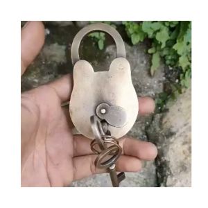 Kunci Gembok Rumah Pagar Kuningan Antik Murah 7cm