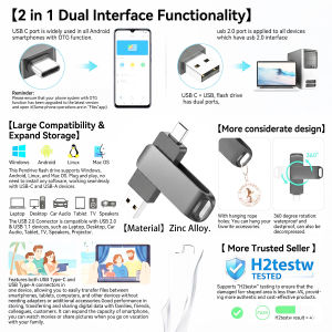 Type-C Memoria For Xiaomi 128GB High Speed WaterProof 64GB USB 2.0 Flash Drives U Disk 32GB Metal Pendrive USB Stick USB Drives