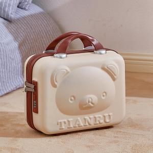 Vali Du Lịch 14 Inch Mini Hình Gấu Nữ Có Mật Khẩu TIANRU ABS Business Style Digital Camera Bag Phụ Kiện Kỹ Thuật Số