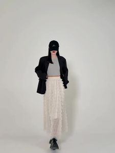 La Chapelle | Floral Dot Tulle A-line Skirt
