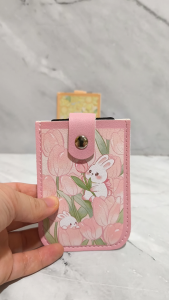 Dompet Kartu Kecil Lucu Karakter Kelinci / Cute Card Wallet Bunny Rabbit Cute Flower