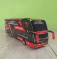 Edisi Terbatas !!! Miniatur Bus PO.JURAGAN 99 SUPER DOUBLE DECKER Terbaru Panjang 50cm. 