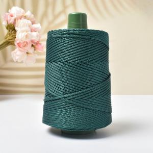 เชือกถักโครเชต์น้ำหนักเบา ขนาด 3 มม. 1 เส้น สำหรับถักหมวกฤดูร้อน ไหมพรมกลวงเย็นสบาย ใช้ถักมือ ไหมหนา สำหรับถักกระเป๋า หมวก เบาะ