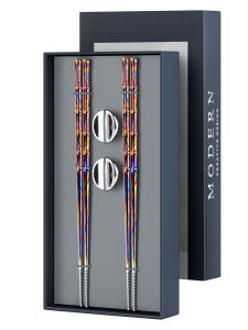 Modern Titanium Chopsticks Luxury Home Dining Utensils Moving Gift Double-sided Chinese Style Versatile Everyday Gift