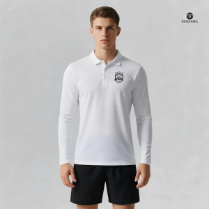 Madaha Polo shirt Dry Fit Kaos Kerah Lengan Panjang Jersey Olahraga Bulutangkis Badminton