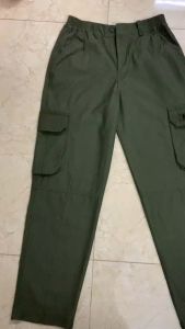 Quần thô kaki nam trung niên túi hộp kiểu ẢNH THẬT