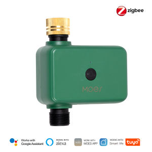 Bộ Hẹn Giờ Tưới Nước Thông Minh MOES ZigBee Bộ Lọc Đầu Vào Bằng Đồng Thau Hệ Thống Tưới Tiêu Lập Trình Được Tương Thích Với Tuya Alexa Google Home