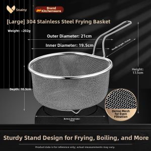 Snainy | Multifunction Food Grade Stainless Steel Drain Basket