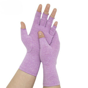 Fingerless Compression Arthritis Gloves Wrist Support Therapy Joint Pain Gloves Relieve Hand Discomfort For Cycling Typing
