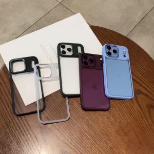 Ốp Lưng Điện Thoại iPhone 18/17 Pro Max Trong Suốt Chất Liệu PC Cứng - Khung Viền TPU Mềm Chống Sốc Chống Trượt Bảo Vệ Toàn Diện Màu Trơn