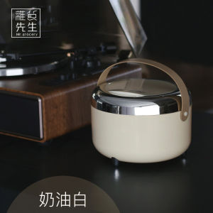 Cute Desktop Trash Can Office Living Room round Shape 5L Capacity Household Personal Cleaning Tool PET Material