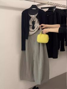 NUMEN BUTTON | Short Figures Spring Lazy Style Clothing Set