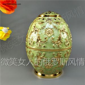 Elegant Golden Green Metal Toothpick Holder with Bottle Opener in Egg Pattern Design Storage Box European Style Special Offer