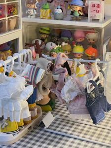 พิเศษ ผ้าฝ้าย ตุ๊กตาbjdไม้แขวนเสื้อ 15/20 ซม.จัดเก็บพลาสติกติดตั้งฟรีสําหรับhome Organisation