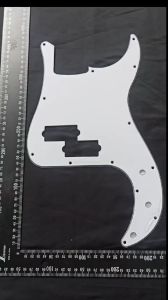 Pickguard Bass Precision Z White M00707 3 Ply
